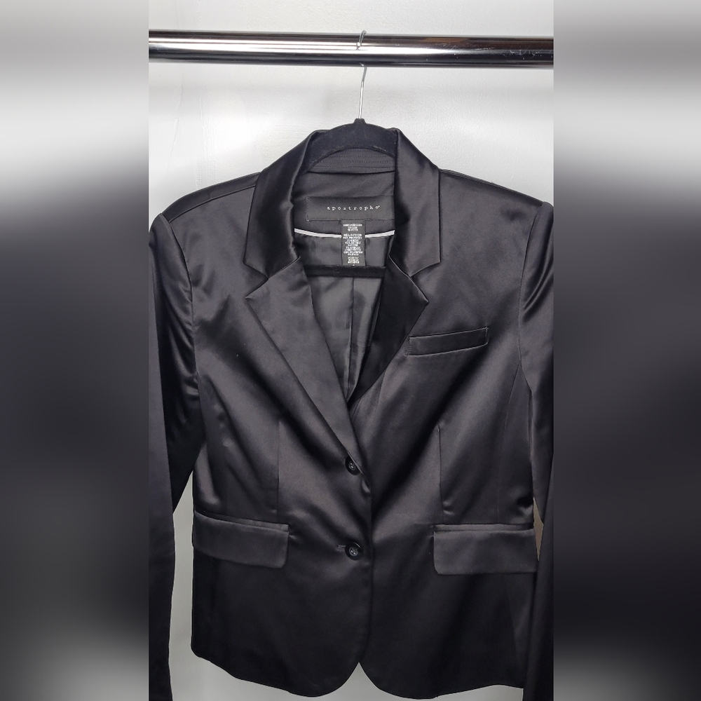 Vintage apostrophe Satin Blazer